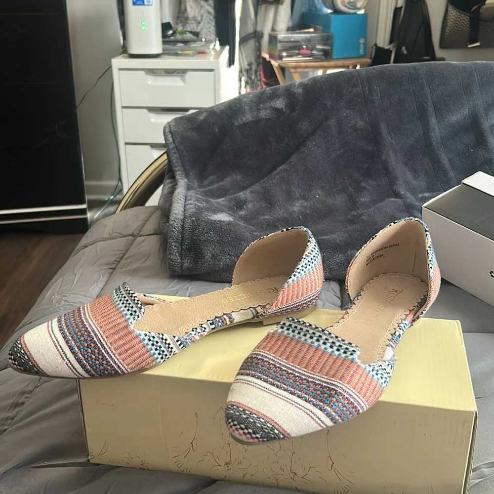 Women flat shoes open sides - Picture 2 of 4